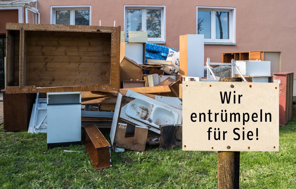 Effiziente Entrümpelung eines Wohnhauses